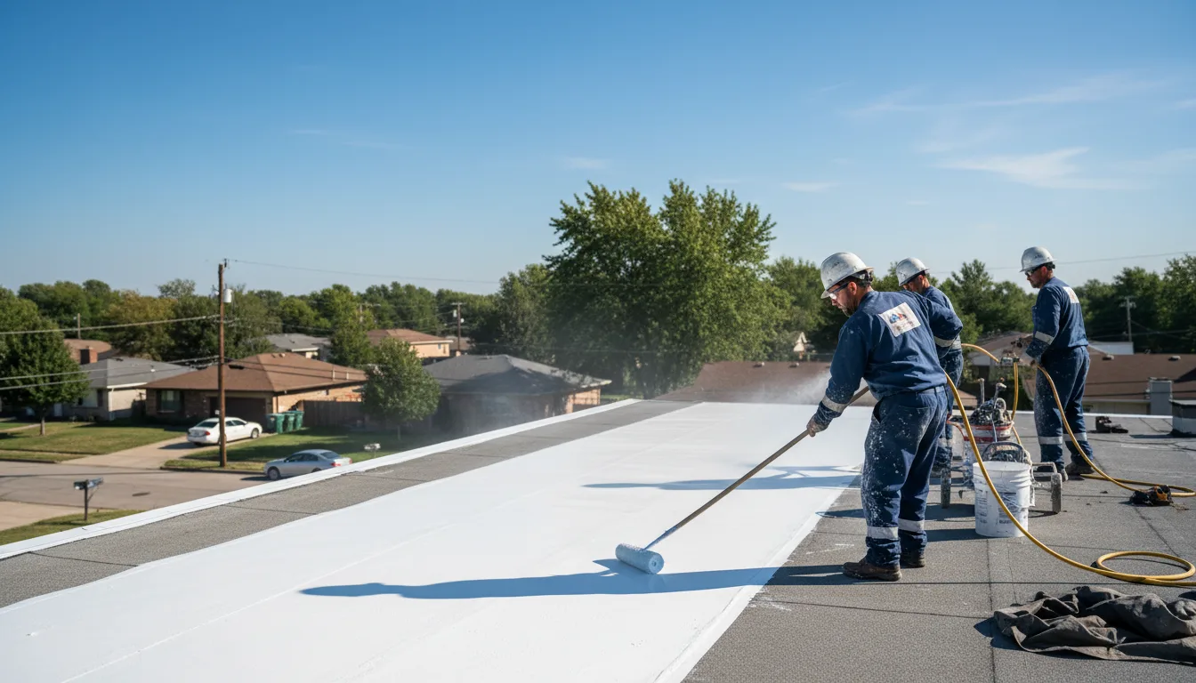 Commercial roof coating in Mangum, OK near me